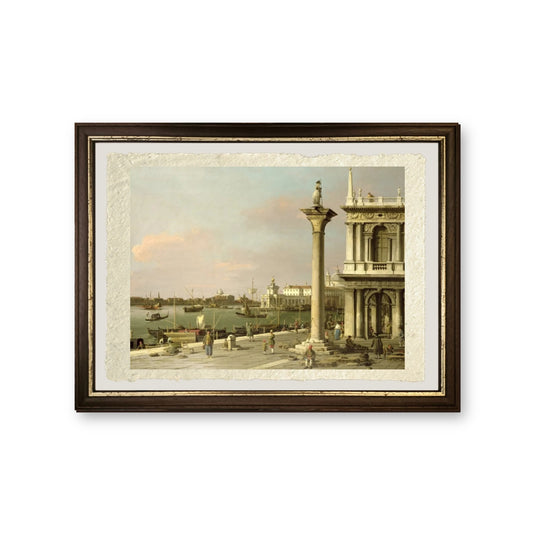 Vista dell'Ingresso al Canal Grande dalla Piazzetta - Giovanni Antonio Canal detto Canaletto - riproduzione incorniciata