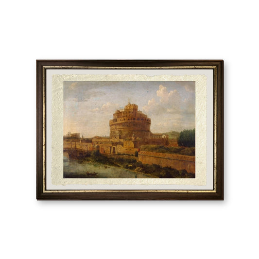 Castel Sant'Angelo a Roma - Gaspare Vanvitelli - Gaspar van Wittel - riproduzione incorniciata