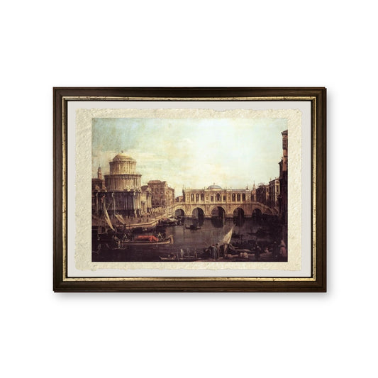 Capriccio - Giovanni Antonio Canal detto Canaletto - riproduzione incorniciata