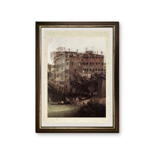 Rio dei Mendicanti - Giovanni Antonio Canal detto Canaletto - riproduzione incorniciata
