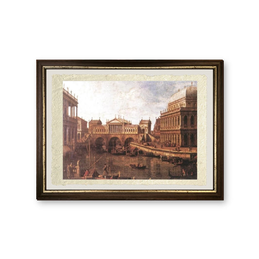 Capriccio  -  Giovanni Antonio Canal detto Canaletto - riproduzione incorniciata