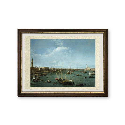 Bacino di San Marco, Venezia - Giovanni Antonio Canal detto Canaletto - riproduzione incorniciata