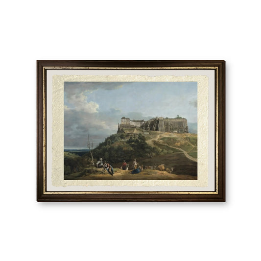 La Fortezza di Königstein - Bernardo Bellotto - riproduzione incorniciata