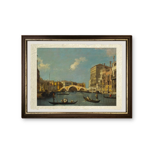 Il Cannaregio, Venezia - Giovanni Antonio Canal detto Canaletto - riproduzione incorniciata