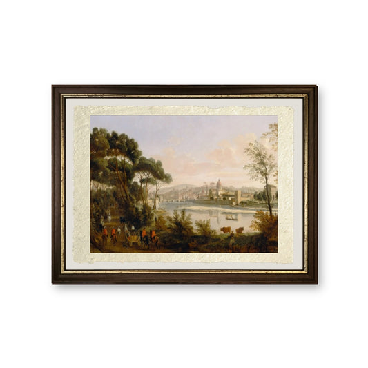 Veduta di Firenze - Gaspare Vanvitelli - Gaspar van Wittel - riproduzione incorniciata