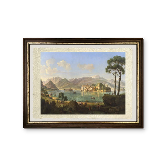 Isole Borromee - Gaspare Vanvitelli - Gaspar van Wittel - riproduzione incorniciata