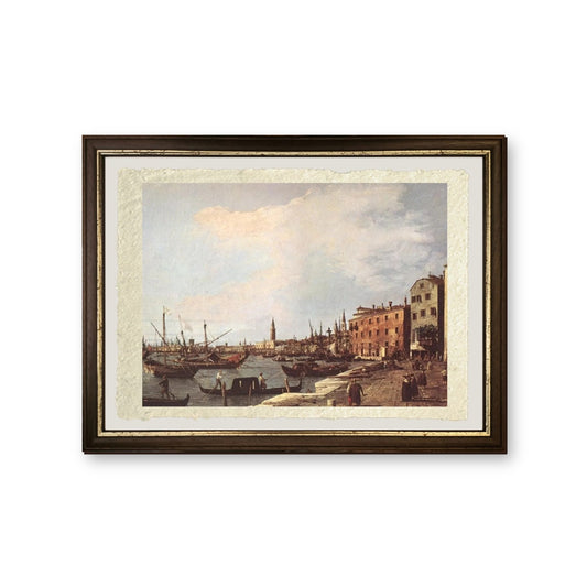 Riva degli Schiavoni - Giovanni Antonio Canal detto Canaletto - riproduzione incorniciata