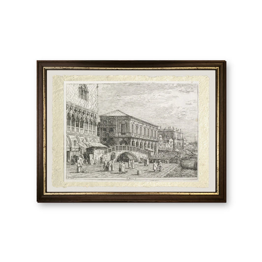La Prigione, Venezia, 1735-1746 - Giovanni Antonio Canal detto Canaletto - riproduzione incorniciata