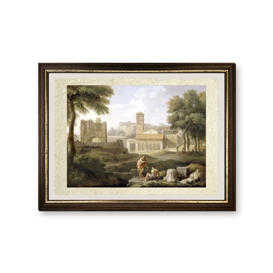 Veduta di Tivoli - Jan Frans van Bloemen - riproduzione incorniciata