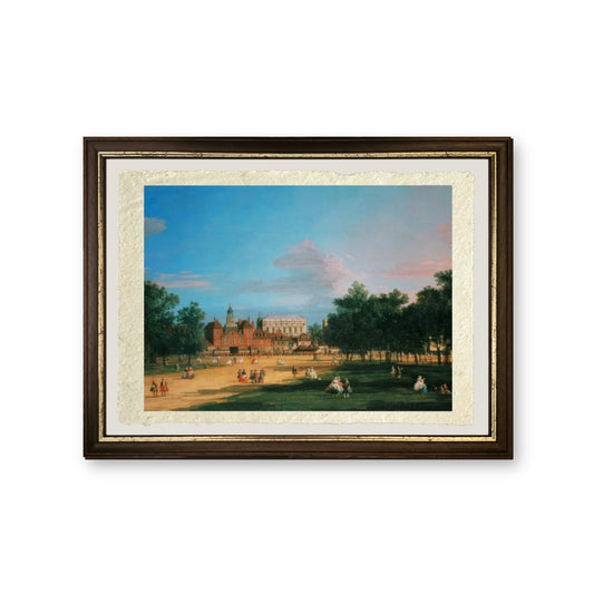 Vecchi Horse Guards e la Banqueting Hall, 1749 - Giovanni Antonio Canal detto Canaletto - riproduzione incorniciata