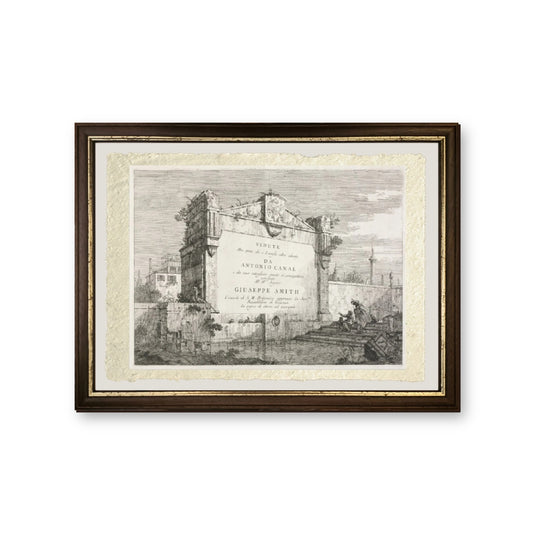 Vedute: Pagina del Titolo - Giovanni Antonio Canal detto Canaletto - riproduzione incorniciata