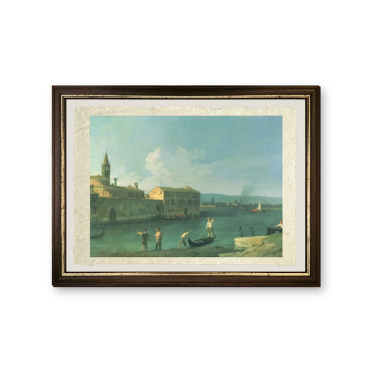 Veduta di San Michele in Isola, Venezia - Giovanni Antonio Canal detto Canaletto - riproduzione incorniciata