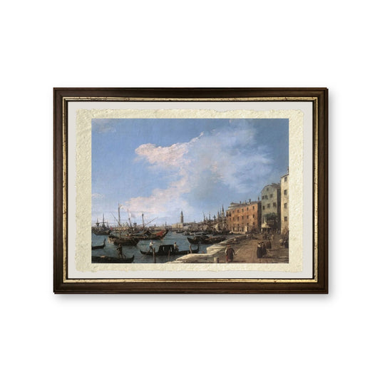 La Riva degli Schiavoni - Giovanni Antonio Canal detto Canaletto - riproduzione incorniciata