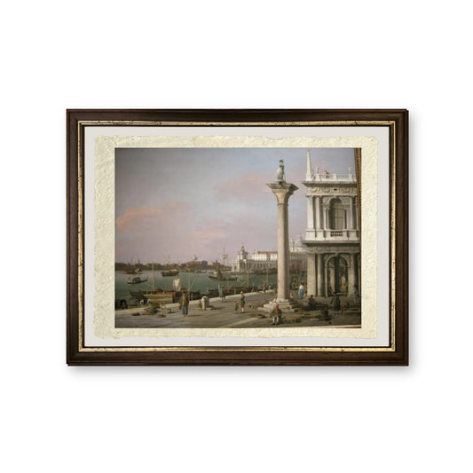 Bacino di San Marco dalla Piazzetta - Giovanni Antonio Canal detto Canaletto - riproduzione incorniciata