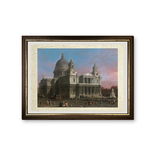 Cattedrale di San Paolo, 1754 - Giovanni Antonio Canal detto Canaletto - riproduzione incorniciata