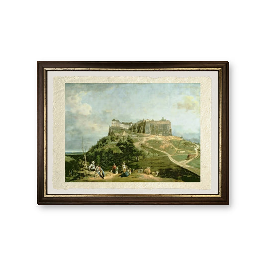 La Fortezza Königstein - Bernardo Bellotto - riproduzione incorniciata
