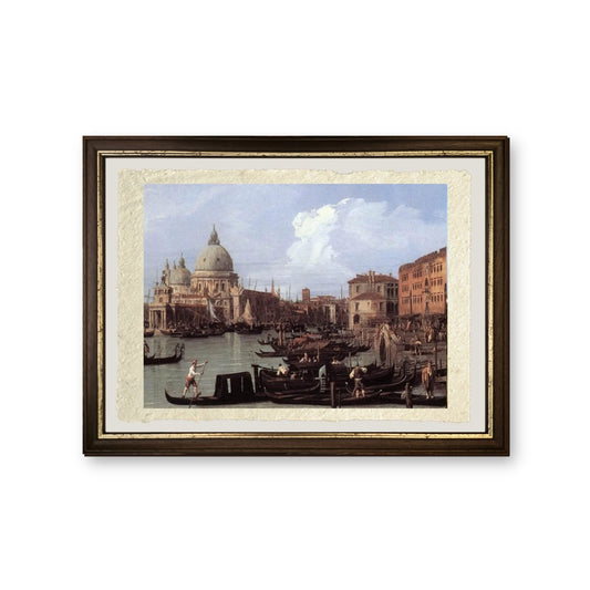 Il Molo - Giovanni Antonio Canal detto Canaletto - riproduzione incorniciata