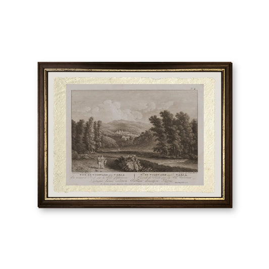 Vue de Vicovaro Anc. Varia (no. 1) di Jacob Philipp Hackert - riproduzione incorniciata