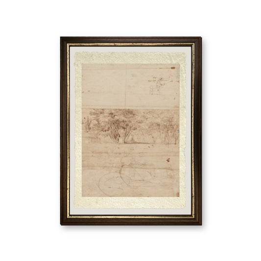 I Giardini della Villa Medici - Gaspare Vanvitelli - Gaspar van Wittel - riproduzione incorniciata