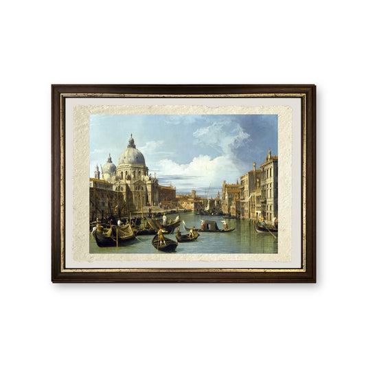 L'ingresso del Canal Grande, Venezia - Giovanni Antonio Canal detto Canaletto - riproduzione incorniciata