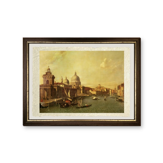 La Chiesa della Salute e il Canal Grande - Giovanni Antonio Canal detto Canaletto - riproduzione incorniciata