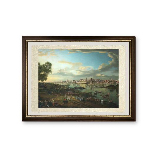 Veduta di Varsavia da Praga - Bernardo Bellotto - riproduzione incorniciata