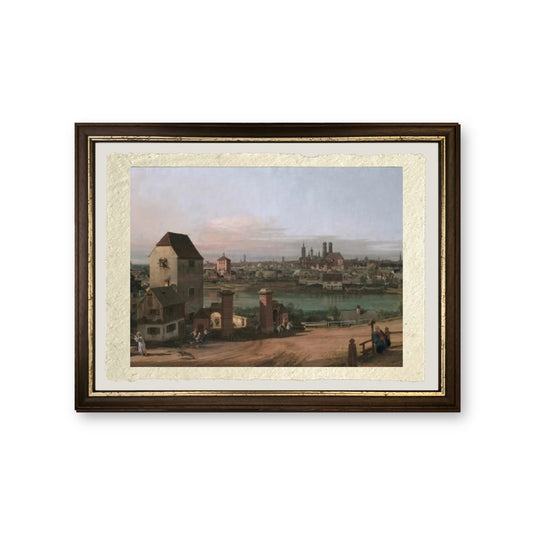 Veduta di Monaco - Bernardo Bellotto - riproduzione incorniciata