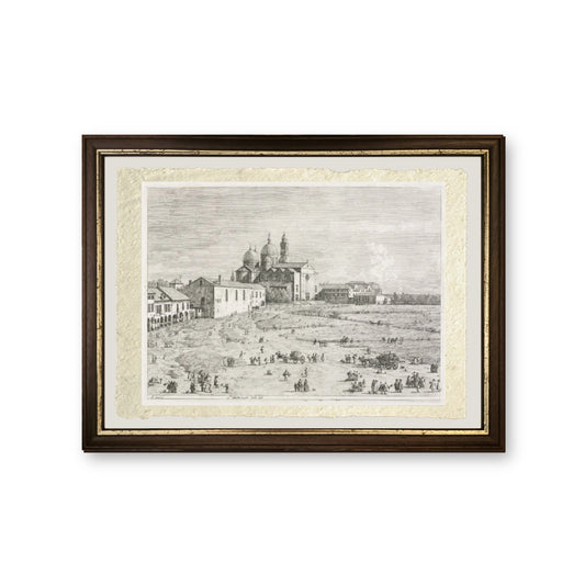 Chiesa di Santa Giustina in Prà della Valle - Giovanni Antonio Canal detto Canaletto - riproduzione incorniciata