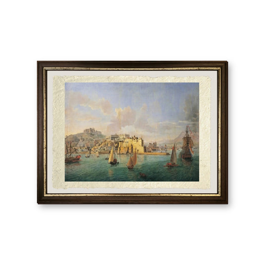 Veduta del Golfo di Napoli - Gaspare Vanvitelli - Gaspar van Wittel - riproduzione incorniciata