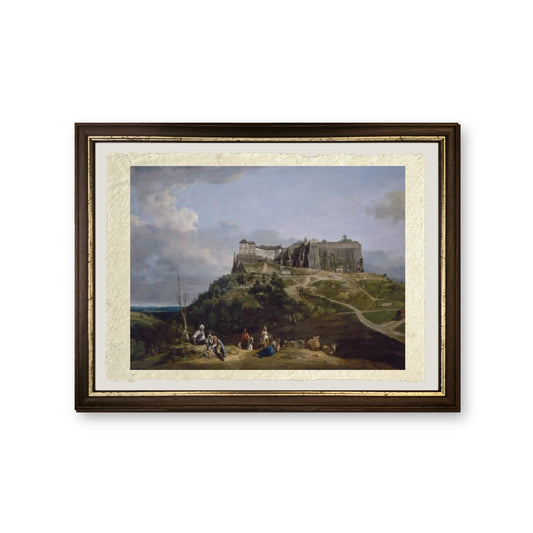 La fortezza di Königstein - Bernardo Bellotto - riproduzione incorniciata