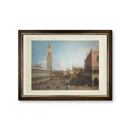 La Piazzetta - Giovanni Antonio Canal detto Canaletto - riproduzione incorniciata
