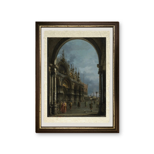 San Marco, Venezia, 1756 - Giovanni Antonio Canal detto Canaletto - riproduzione incorniciata