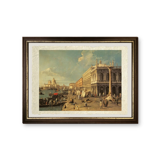 Il Molo e la Zecca, Venezia - Giovanni Antonio Canal detto Canaletto - riproduzione incorniciata