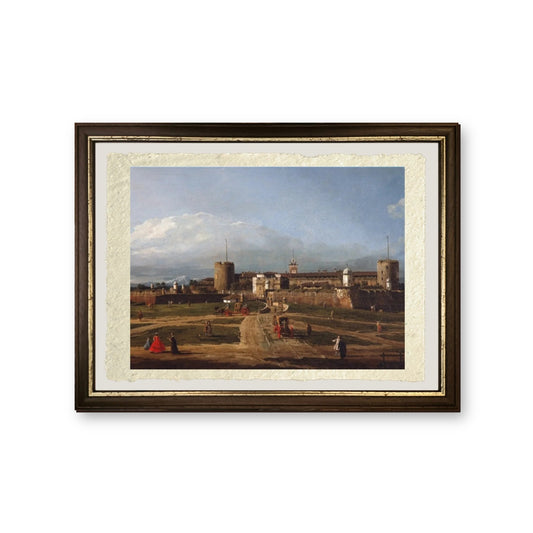 Il Castello Sforzesco a Milano - Bernardo Bellotto - riproduzione incorniciata