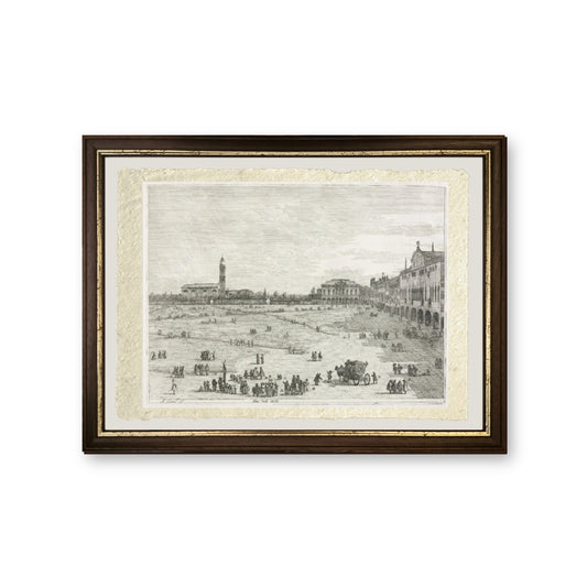 Prà della Valle, Padova - Giovanni Antonio Canal detto Canaletto - riproduzione incorniciata