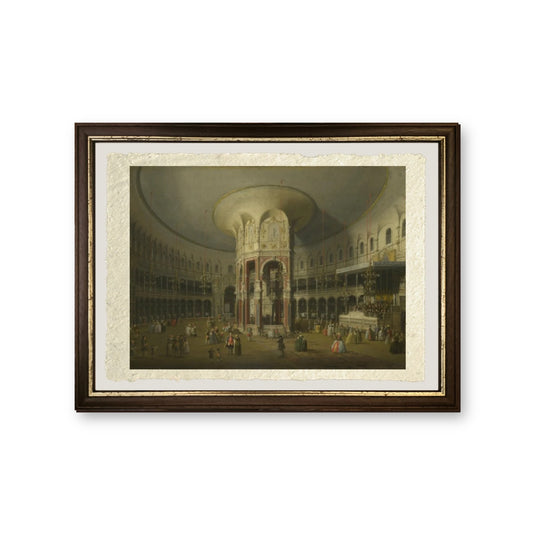 Interno della Rotonda a Ranelagh, 1754 - Giovanni Antonio Canal detto Canaletto - riproduzione incorniciata