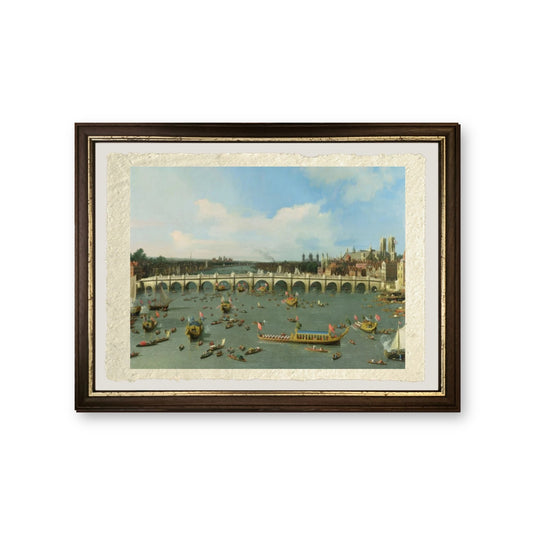 Ponte di Westminster, Londra - Giovanni Antonio Canal detto Canaletto - riproduzione incorniciata