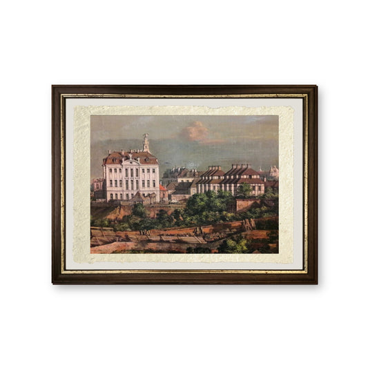 Veduta di Varsavia dal Castello Reale (dettaglio) - Bernardo Bellotto - riproduzione incorniciata