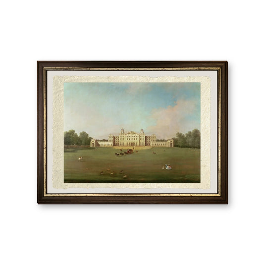 Badminton House, Gloucestershire - Giovanni Antonio Canal detto Canaletto - riproduzione incorniciata
