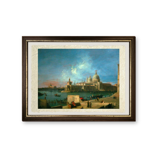 Veduta di Santa Maria della Salute - Giovanni Antonio Canal detto Canaletto - riproduzione incorniciata