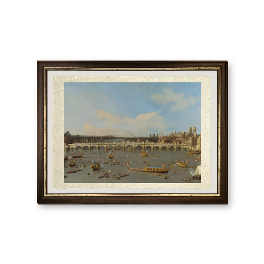 Ponte di Westminster - Giovanni Antonio Canal detto Canaletto - riproduzione incorniciata