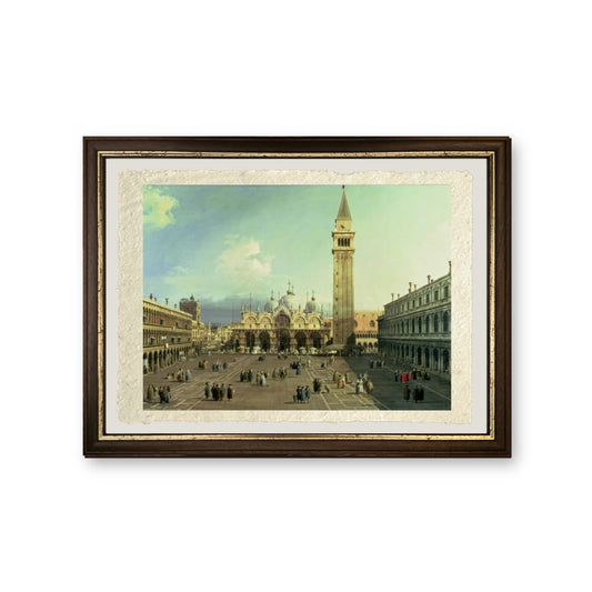 Piazza San Marco, Venezia, - Giovanni Antonio Canal detto Canaletto - riproduzione incorniciata