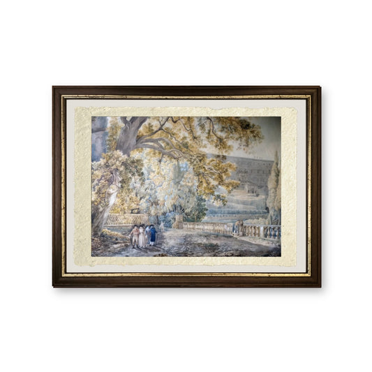Villa d'Este a Tivoli - Jakob-Philipp Hackert - riproduzione incorniciata