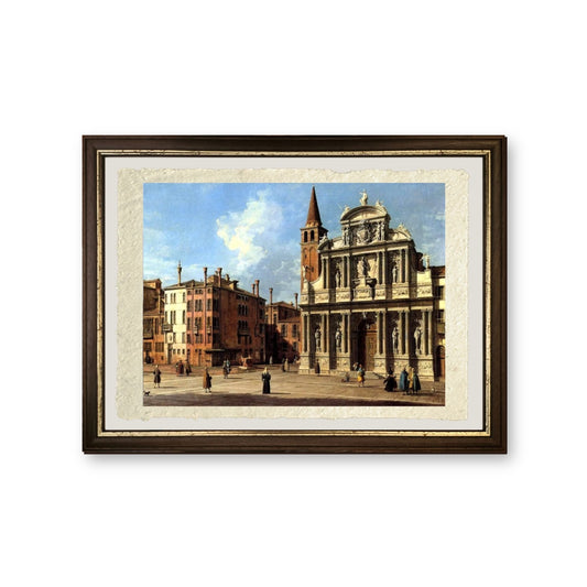 Santa Maria Zobenigo, 1760 - Giovanni Antonio Canal detto Canaletto - riproduzione incorniciata