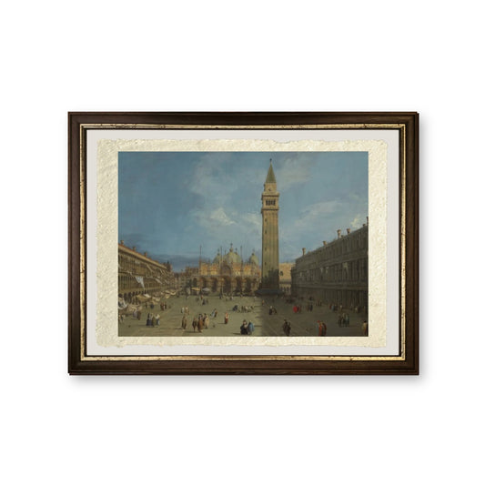 Piazza San Marco, 1720 - Giovanni Antonio Canal detto Canaletto - riproduzione incorniciata