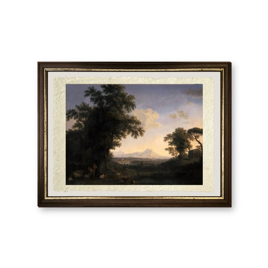 Paesaggio arcadico, 1829 - Jakob-Philipp Hackert - riproduzione incorniciata