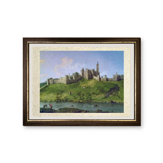 Castello di Alnwick - Giovanni Antonio Canal detto Canaletto - riproduzione incorniciata