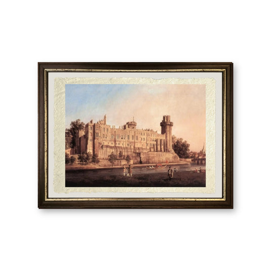 Castello di Warwick - Giovanni Antonio Canal detto Canaletto - riproduzione incorniciata