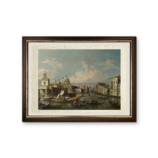 La bocca del Canal Grande - Giovanni Antonio Canal detto Canaletto - riproduzione incorniciata