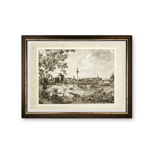 Veduta immaginaria di Padova - Giovanni Antonio Canal detto Canaletto - riproduzione incorniciata